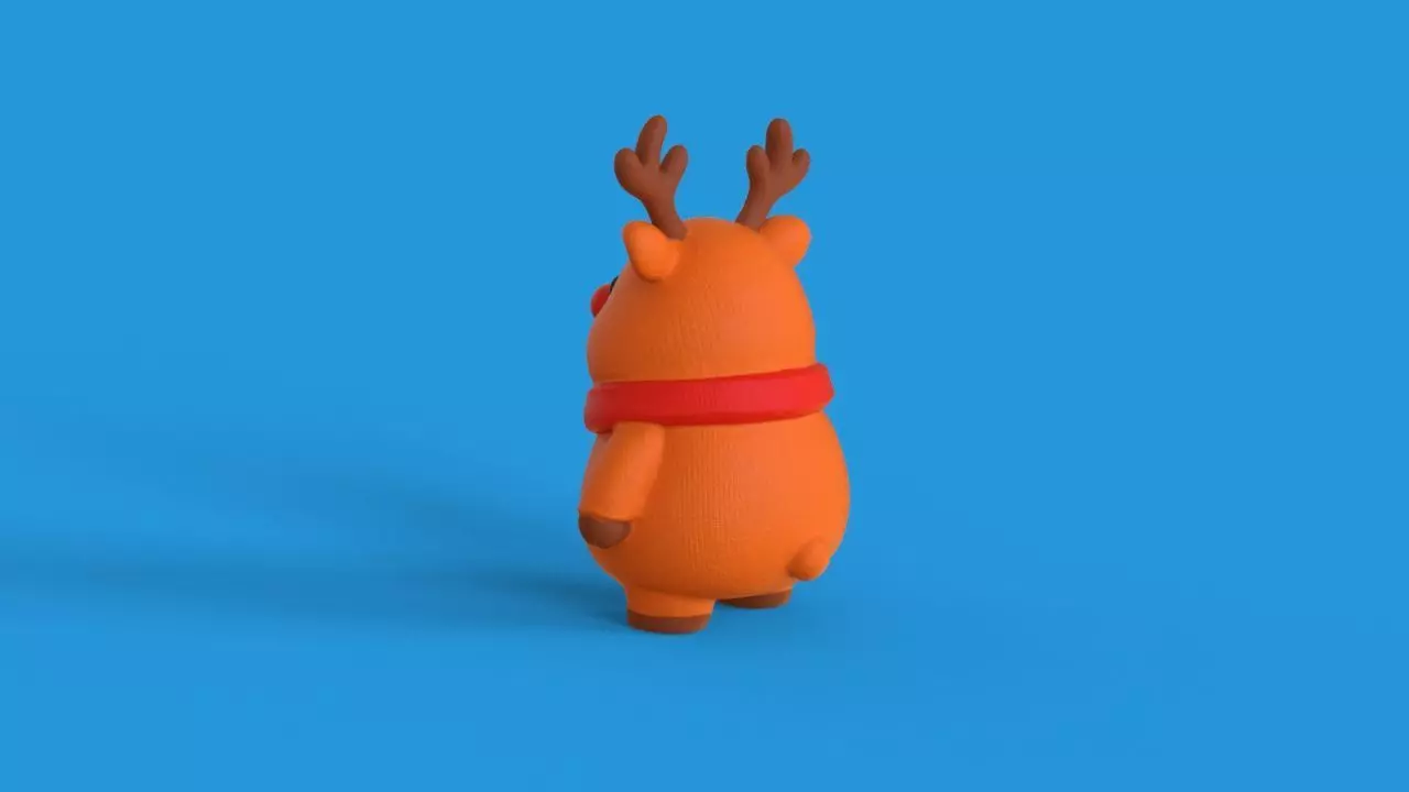 Mascot Reindeer Christmas 3D print model_8