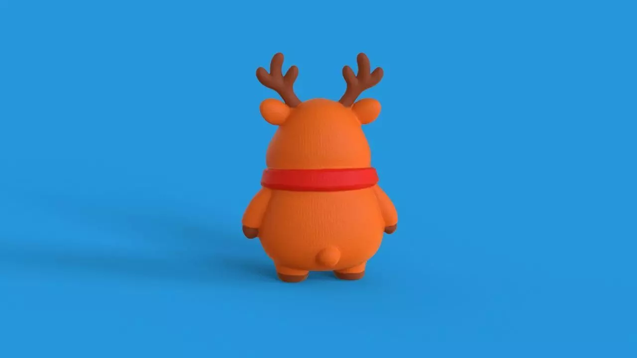 Mascot Reindeer Christmas 3D print model_3
