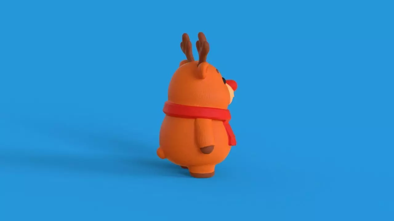 Mascot Reindeer Christmas 3D print model_5