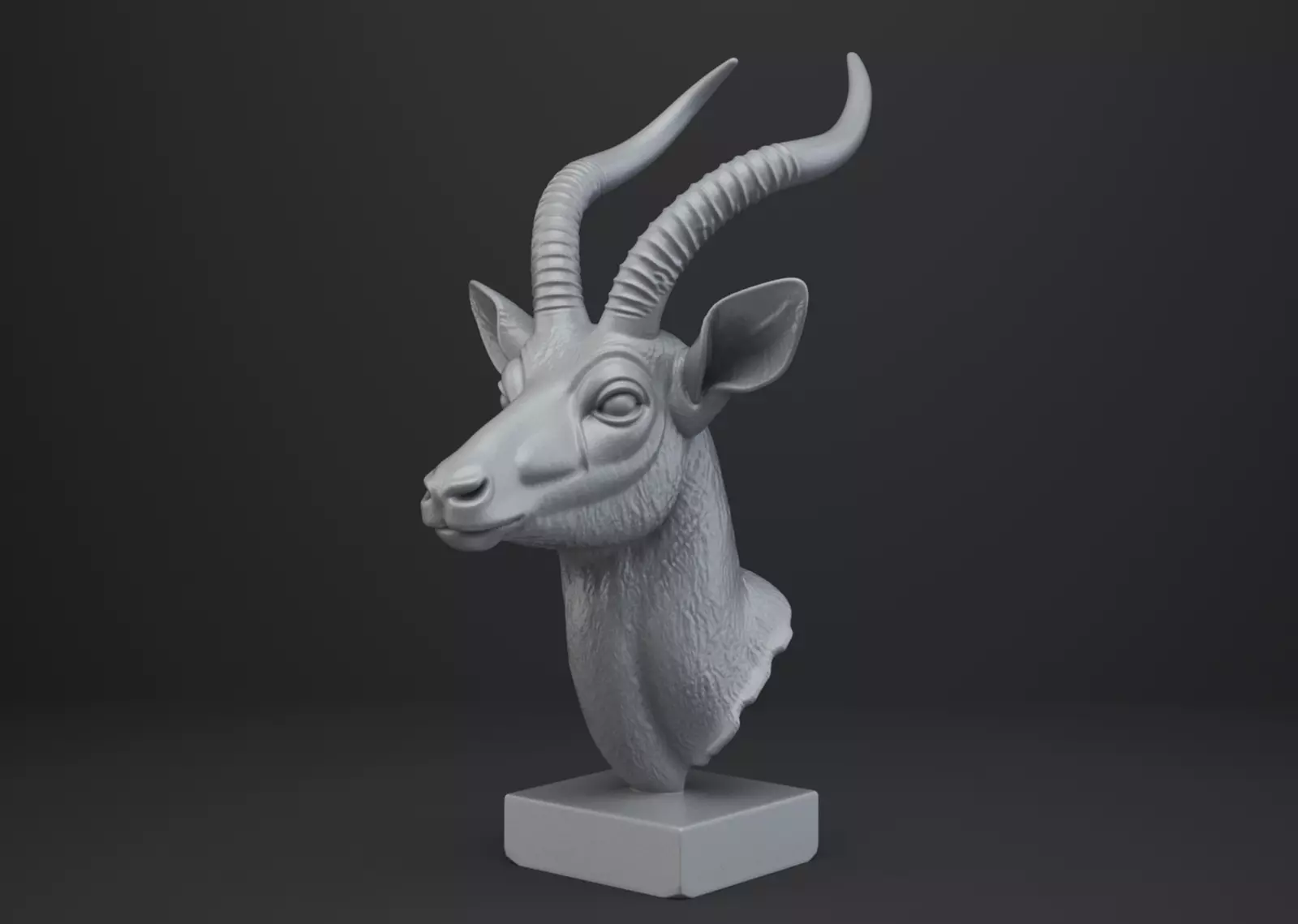 Antilope Bust - Animal Figurine 3D print model