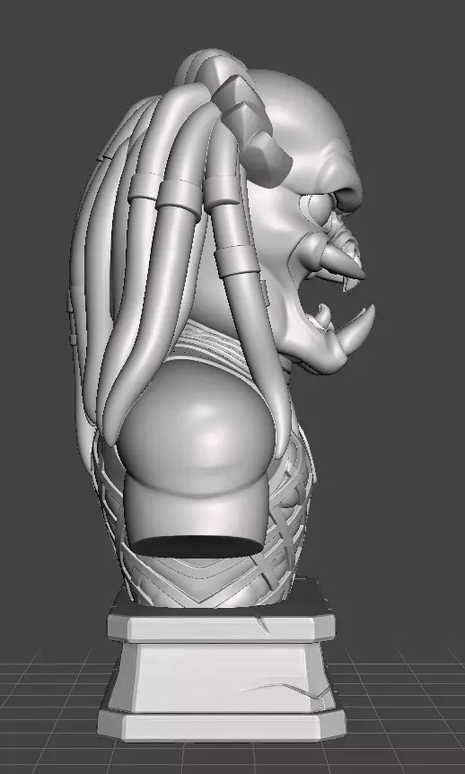 Predator Bust 3D print model_4