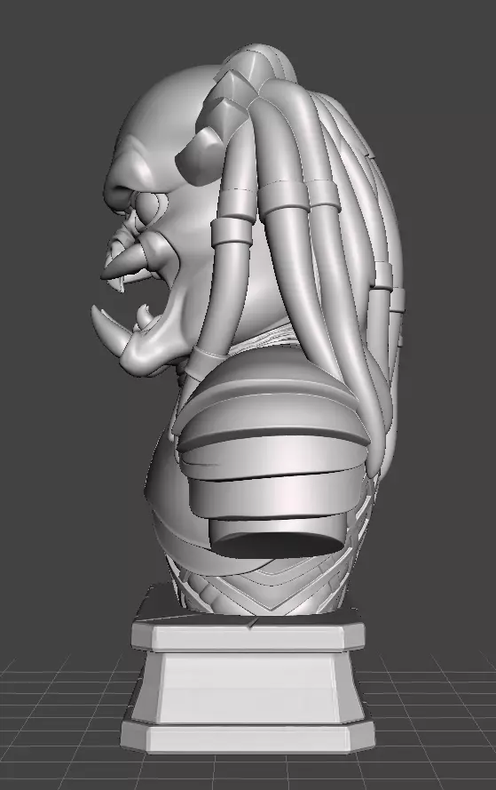 Predator Bust 3D print model_5