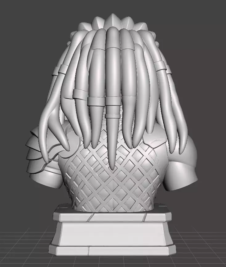 Predator Bust 3D print model_3