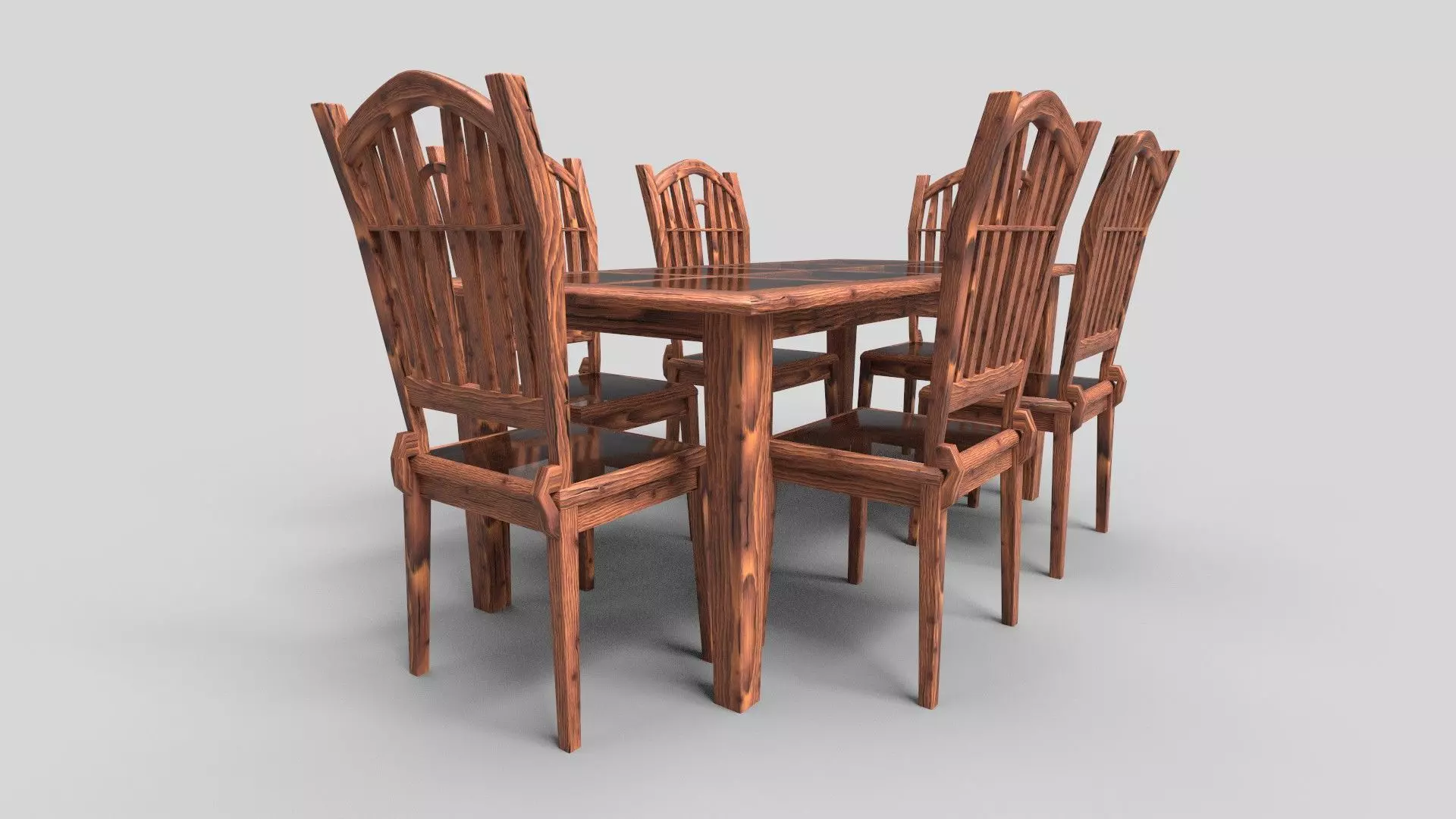 Dining set CG24 3D model_0