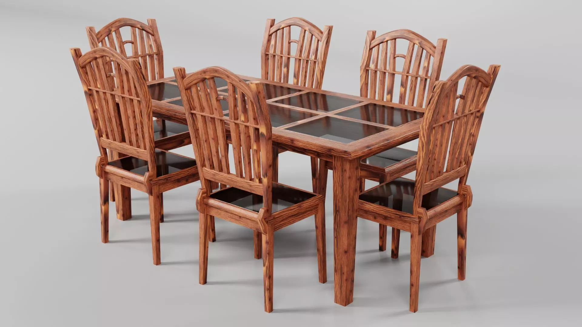 Dining set CG24 3D model_3