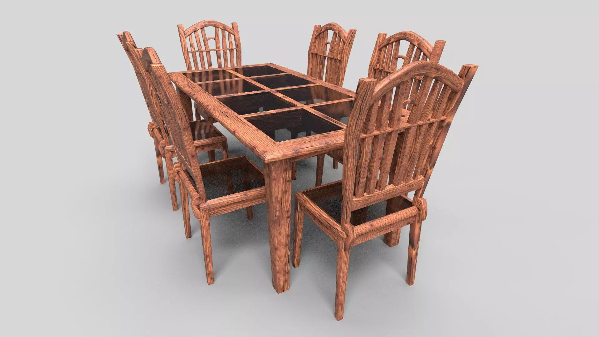 Dining set CG24 3D model_2