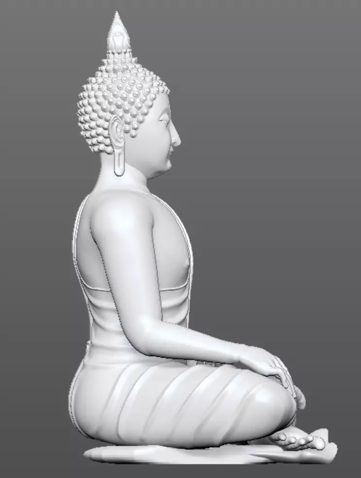Buddha from Sukhotai Province in Thailand 3D print model_4