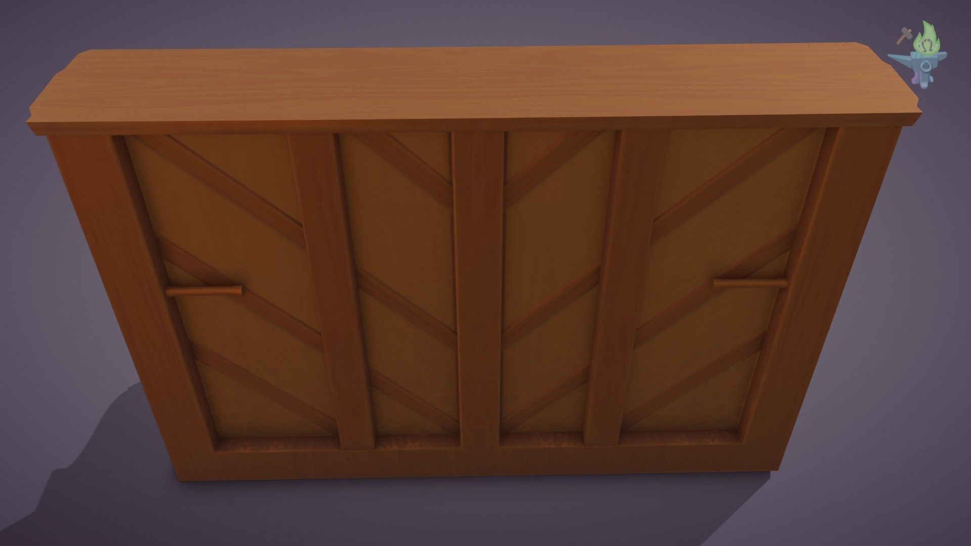 Game ready Piano for sims Low-poly 3D model_13