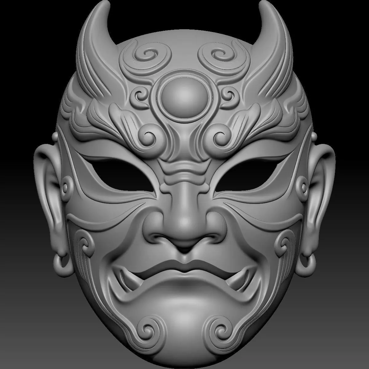 Chinese-style Masks 2 3D print model_0