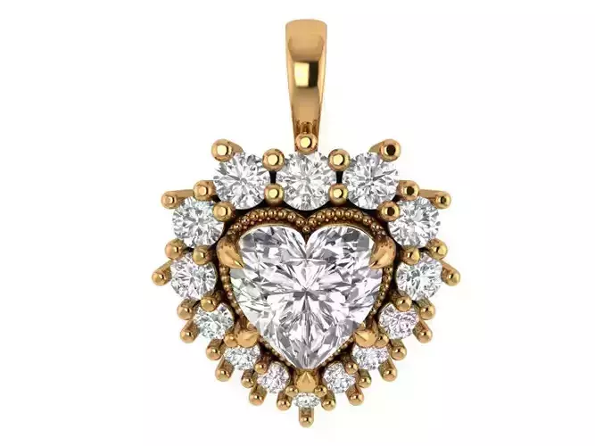 Heart Diamond Pendant