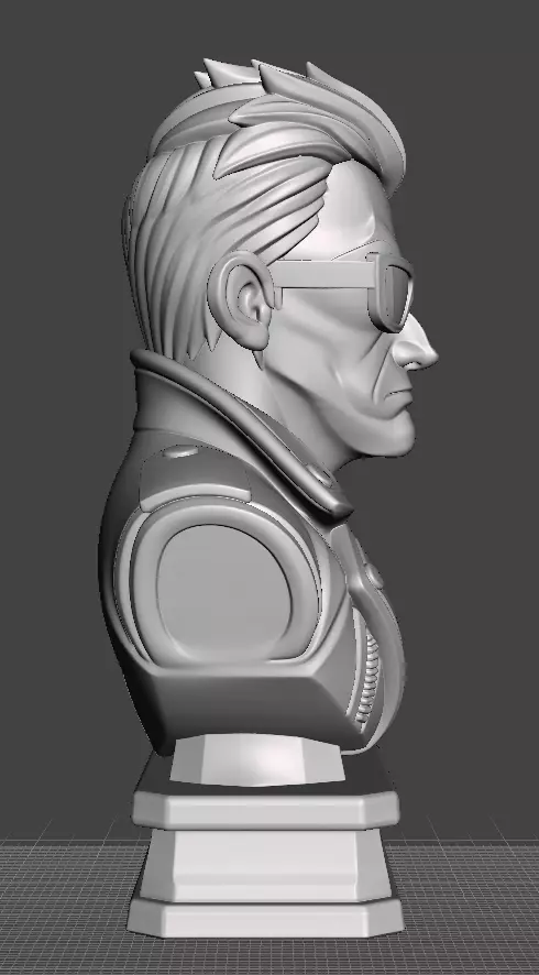 Terminator Bust 3D print model_4