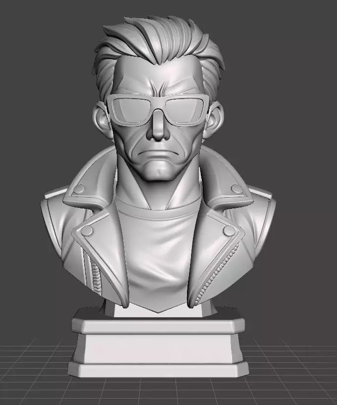 Terminator Bust 3D print model_2