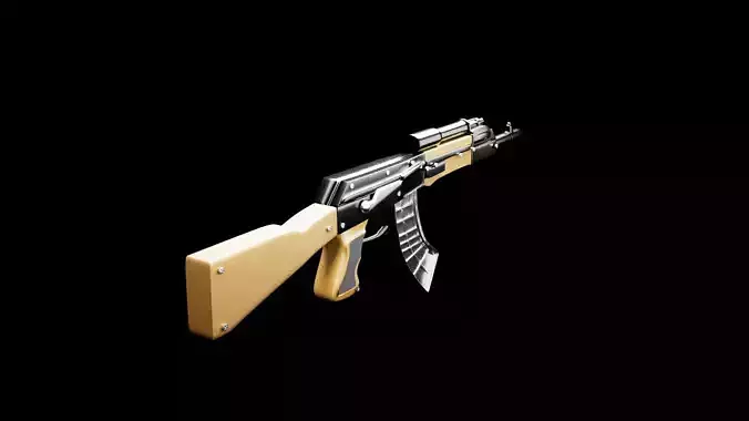 GUN MODEL Low-poly 3D model