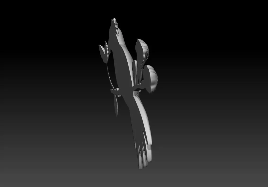 Bird Relief Pendant 3D Printable Model 3D print model_6