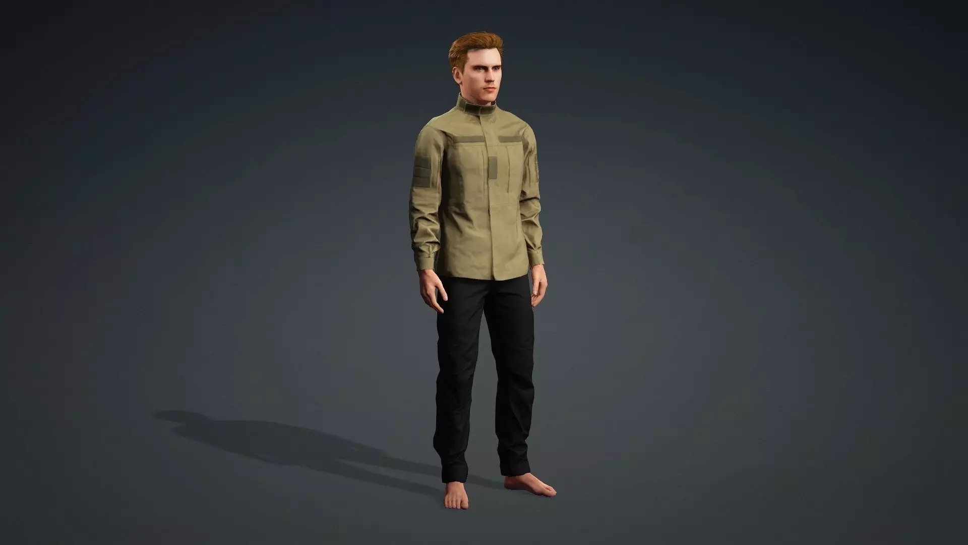 Game Ready 3D Male High Quality Human Model 3D model_10