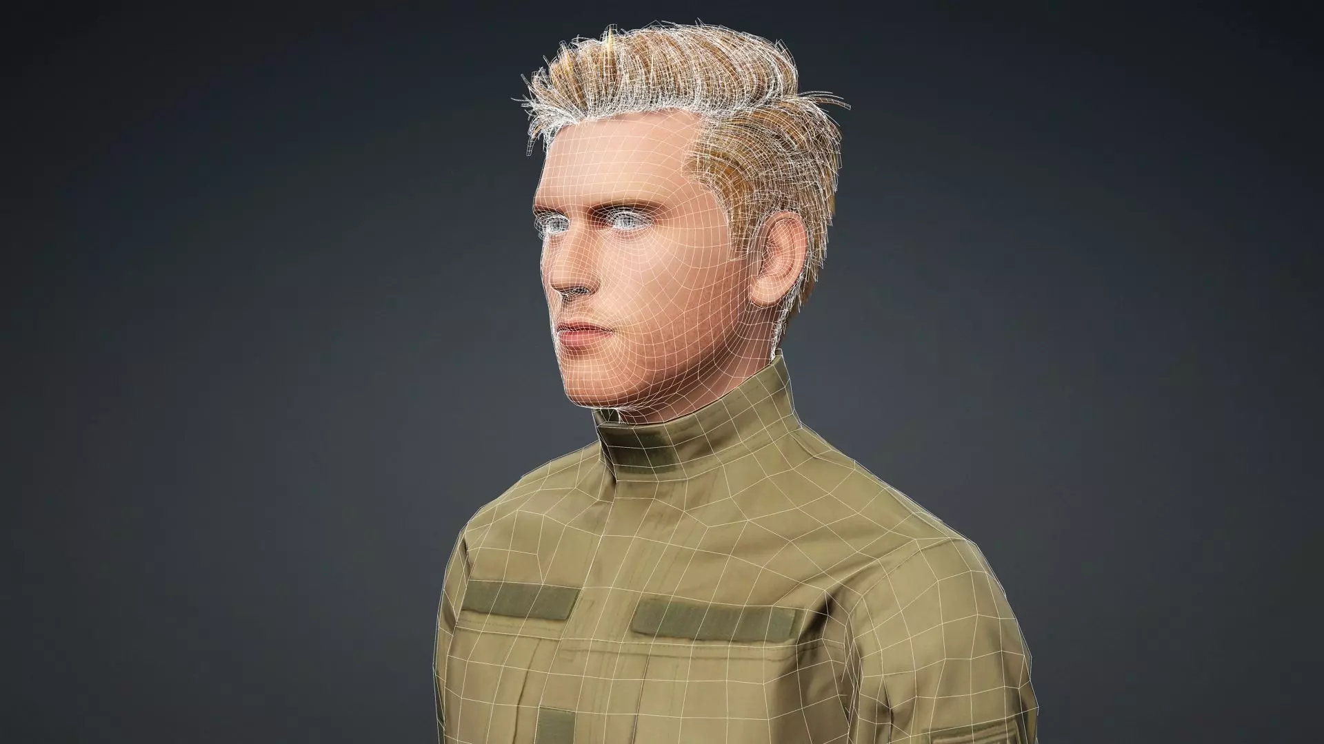 Game Ready 3D Male High Quality Human Model 3D model_18