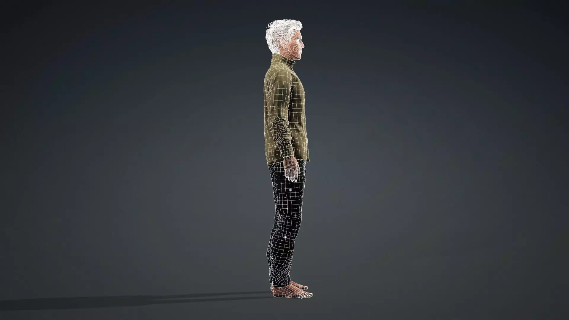 Game Ready 3D Male High Quality Human Model 3D model_13