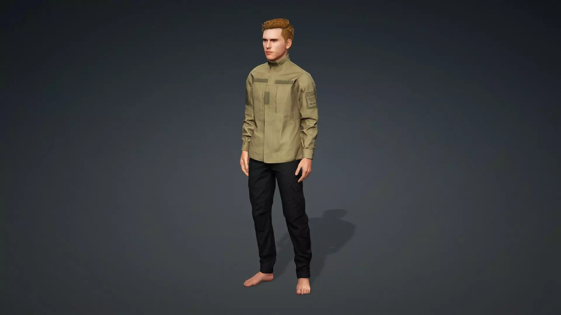 Game Ready 3D Male High Quality Human Model 3D model_11