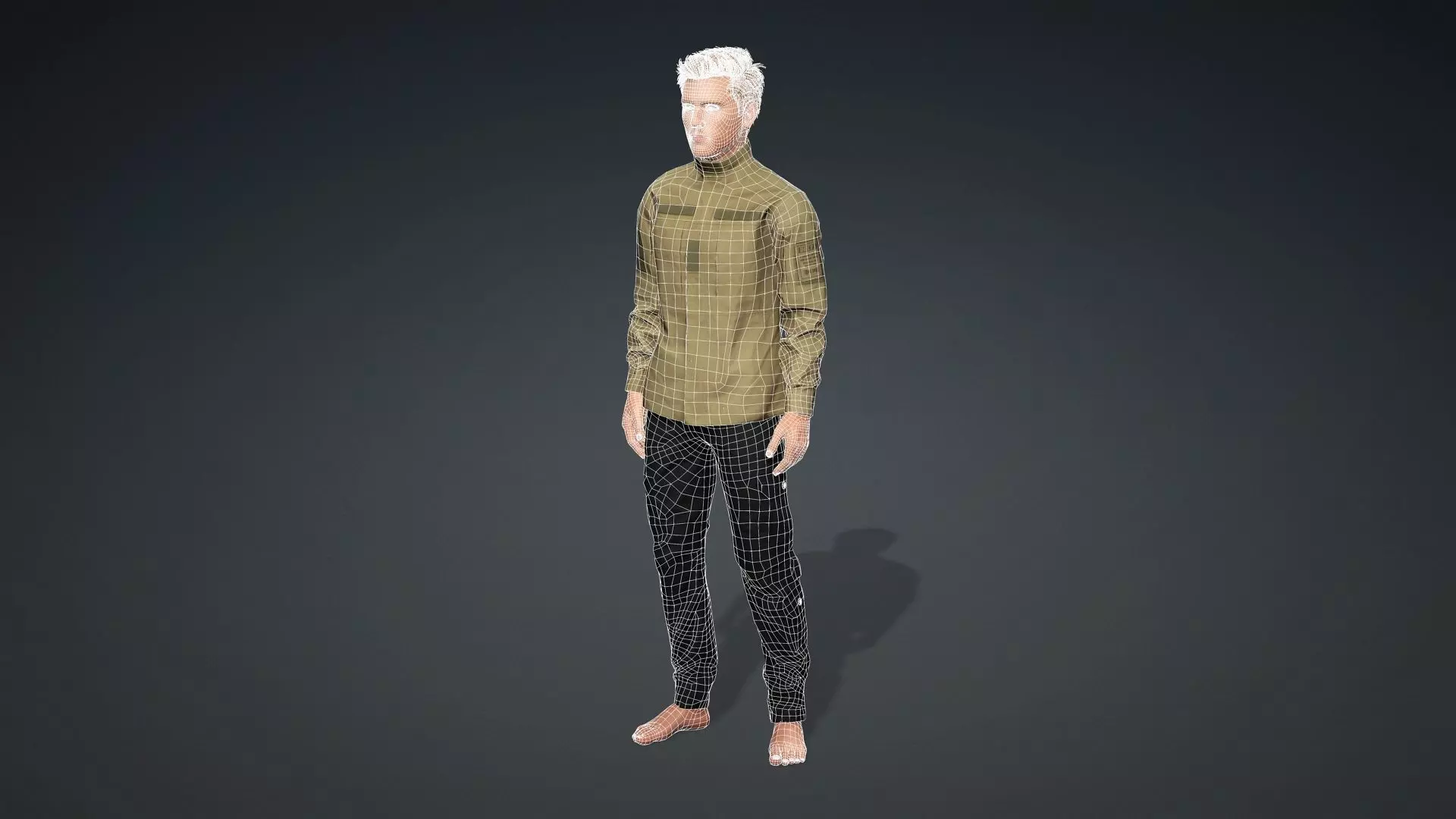 Game Ready 3D Male High Quality Human Model 3D model_21