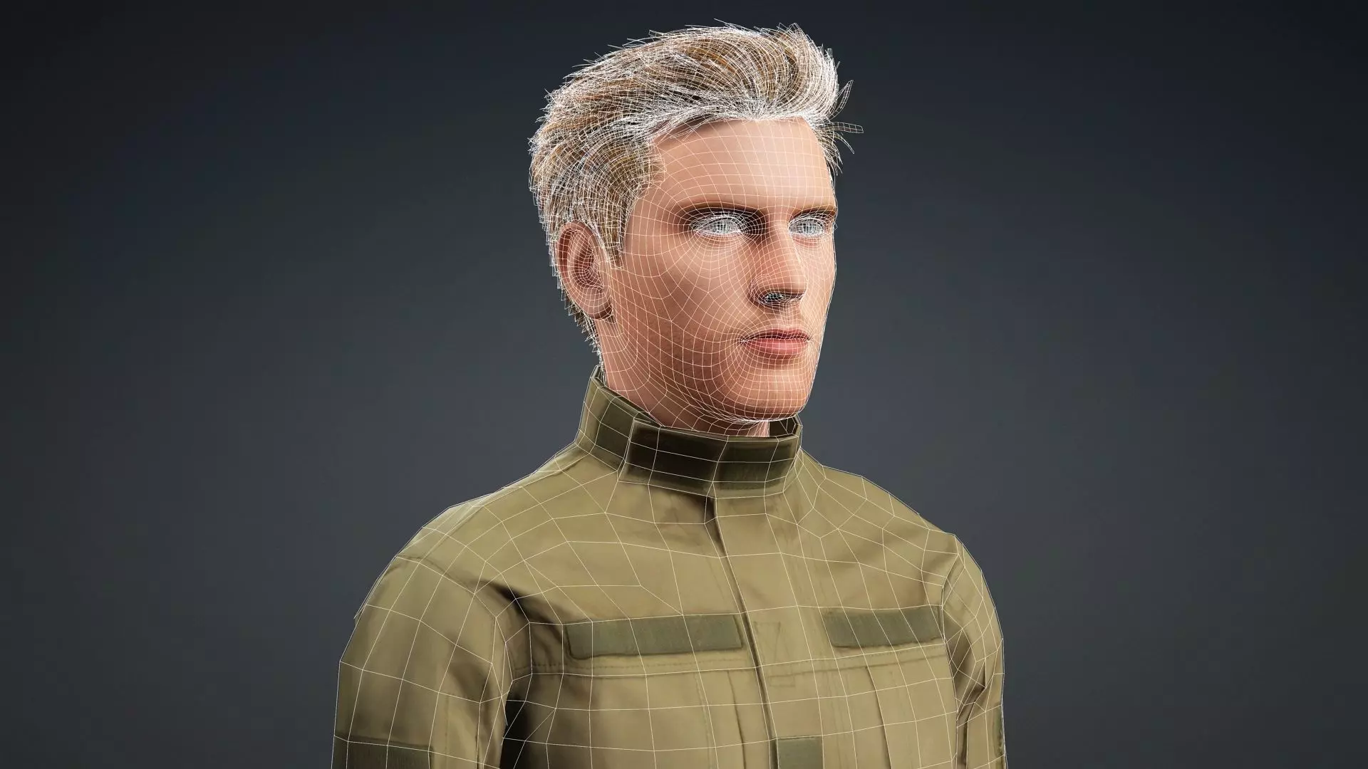 Game Ready 3D Male High Quality Human Model 3D model_19