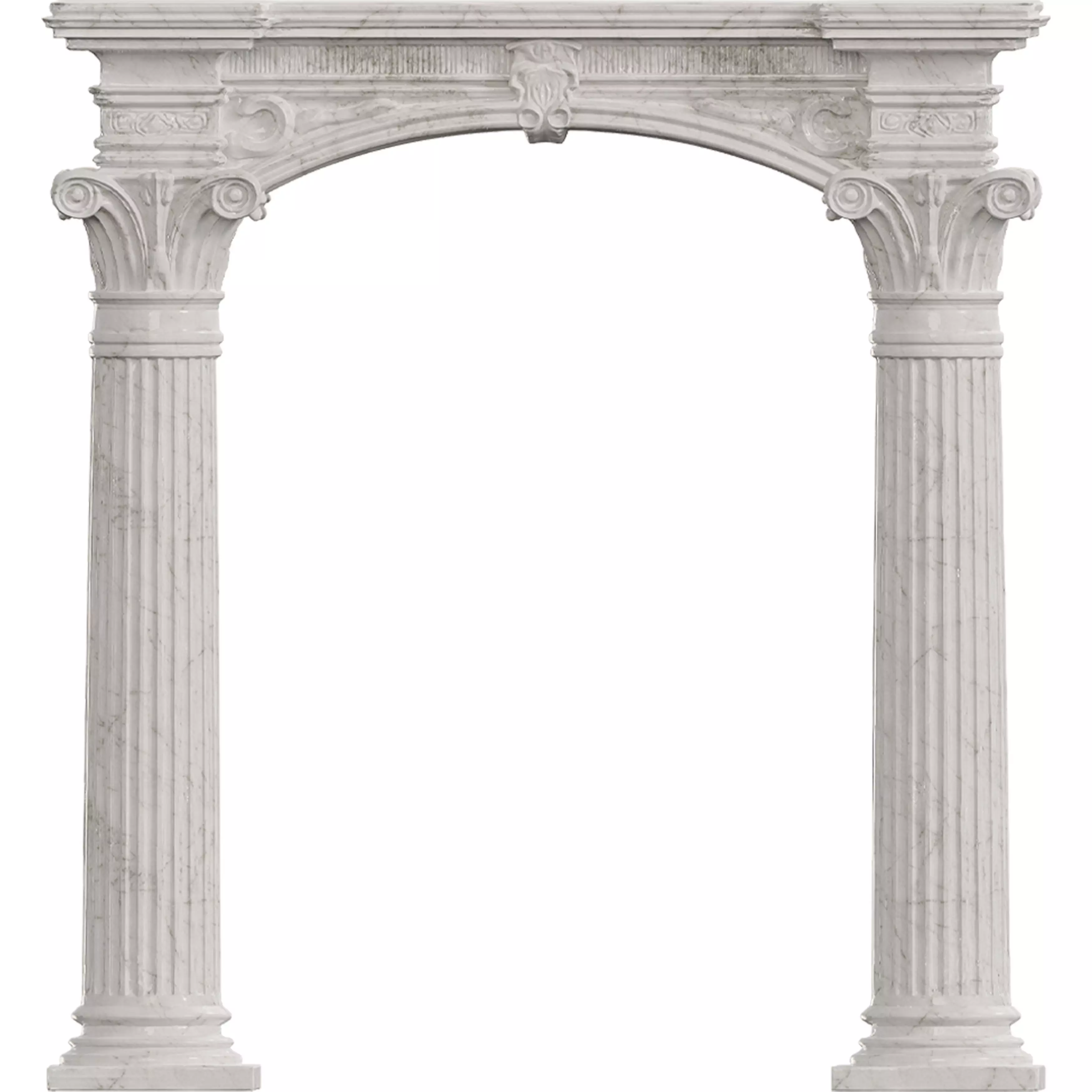 Classical Architectural Arc 04 - Corinthian Archway Low-poly 3D model_4