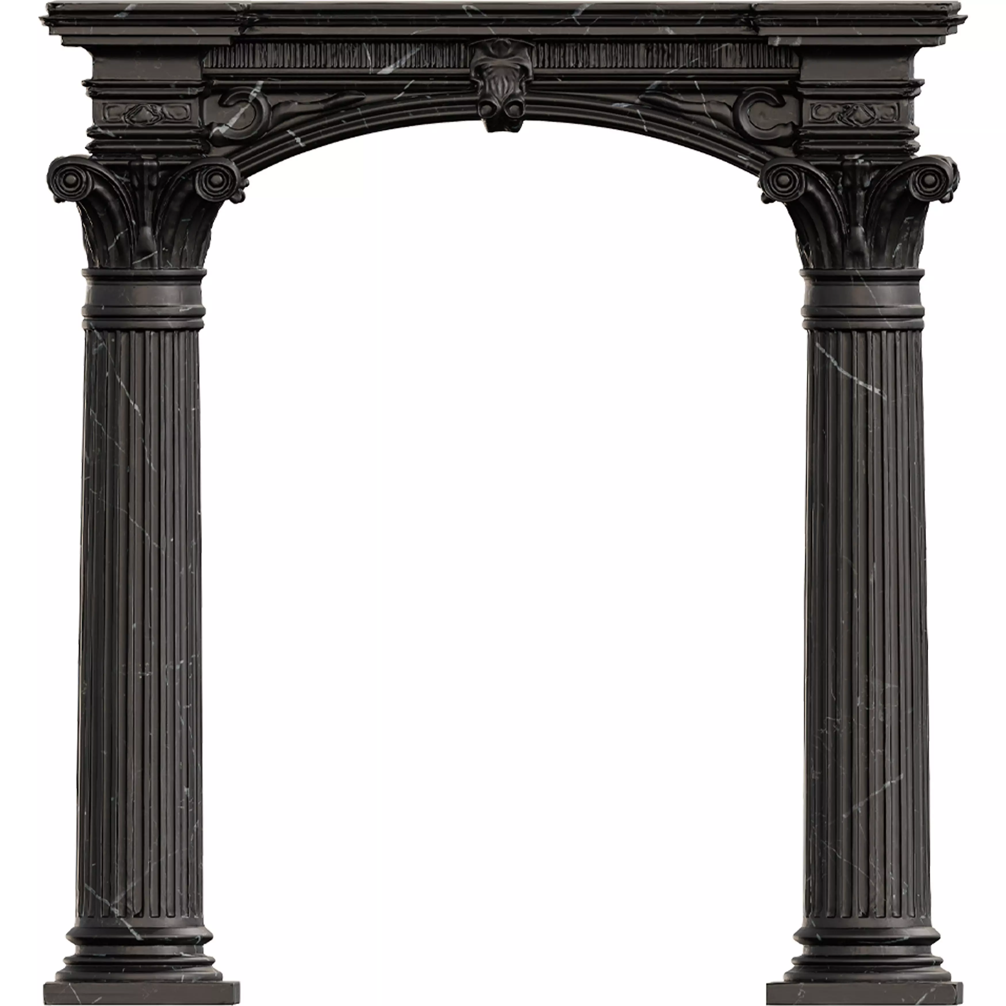 Classical Architectural Arc 04 - Corinthian Archway Low-poly 3D model_5