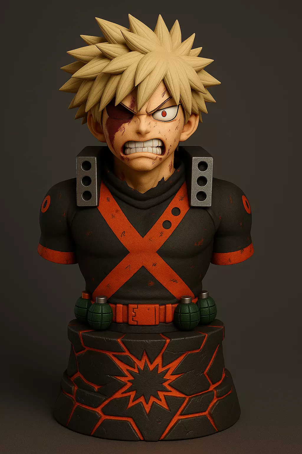 Bakugo Bust 3D print model