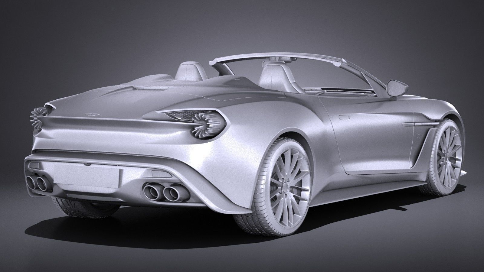 Aston Martin Vanquish Zagato Volante 2017 3D model_14