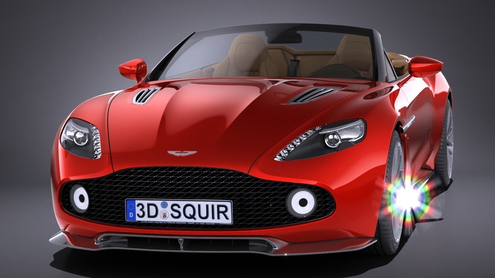 Aston Martin Vanquish Zagato Volante 2017 3D model_1