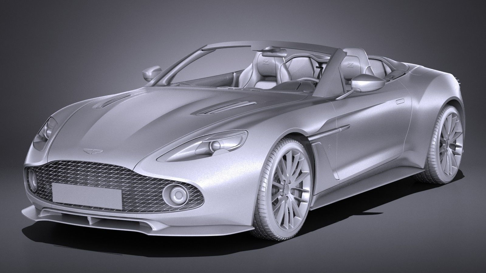 Aston Martin Vanquish Zagato Volante 2017 3D model_11