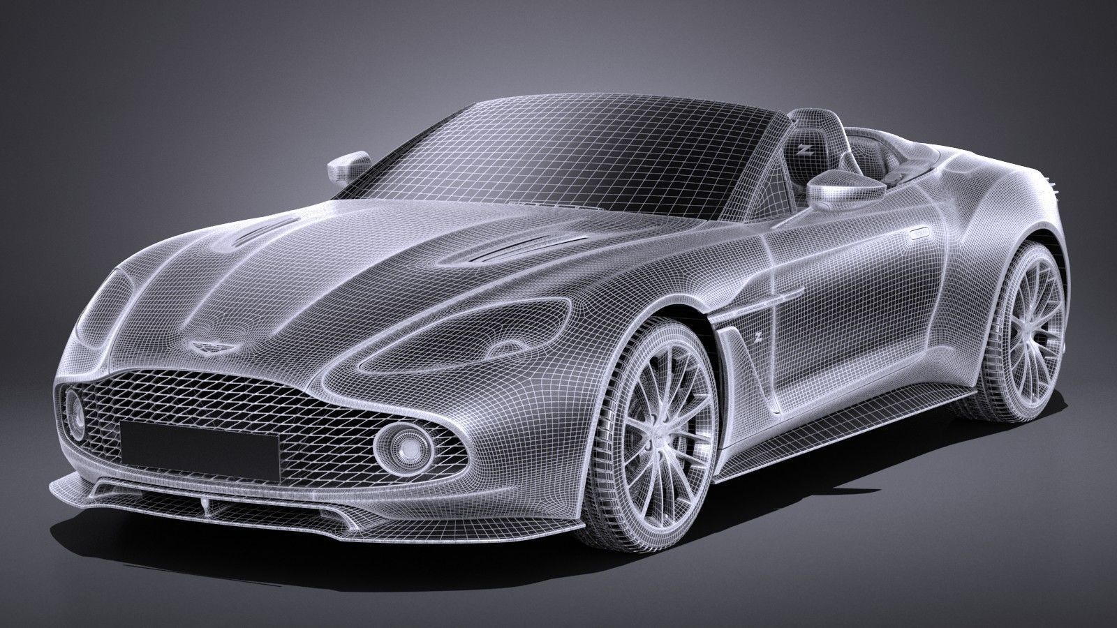 Aston Martin Vanquish Zagato Volante 2017 3D model_15