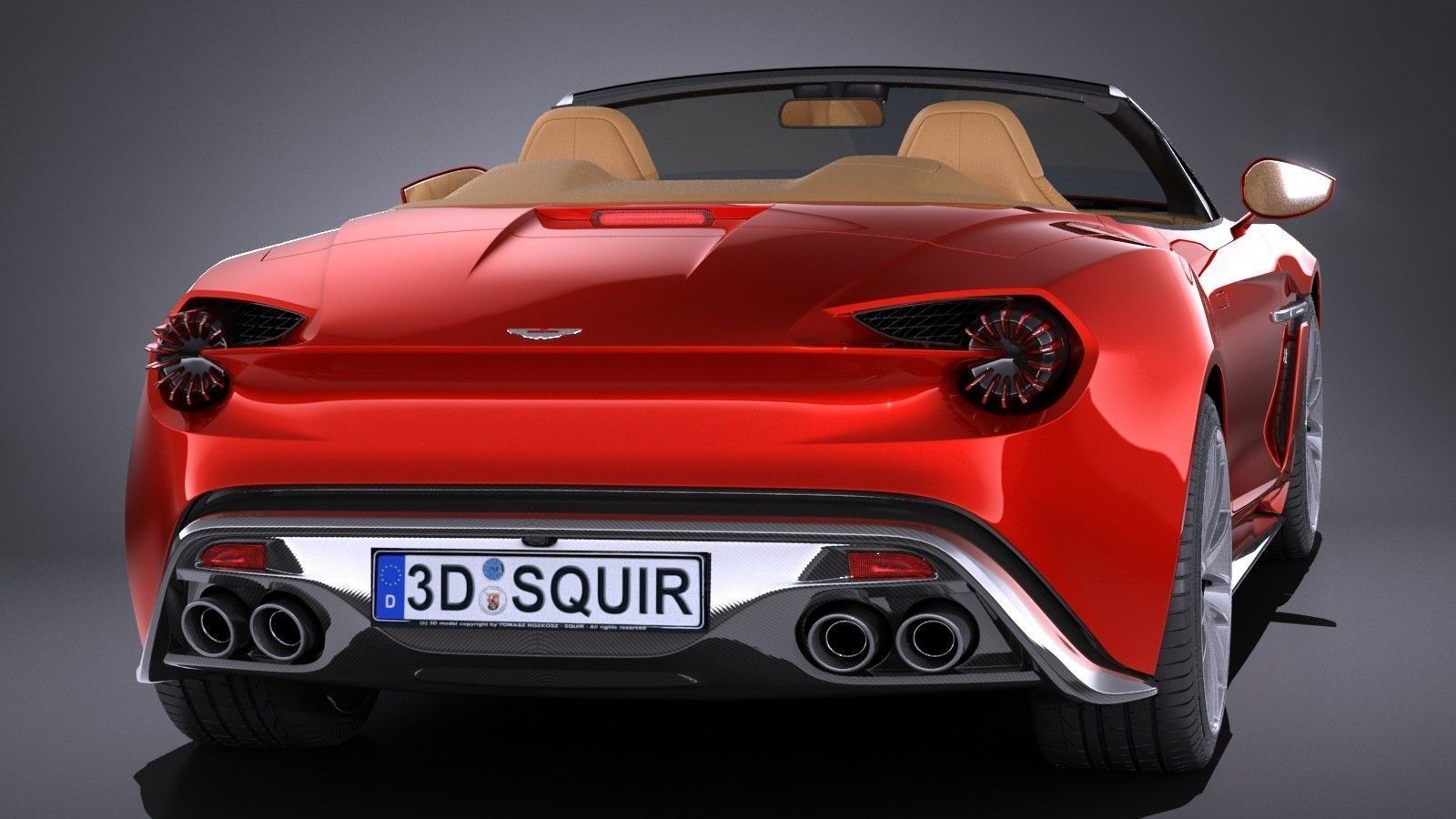 Aston Martin Vanquish Zagato Volante 2017 3D model_4