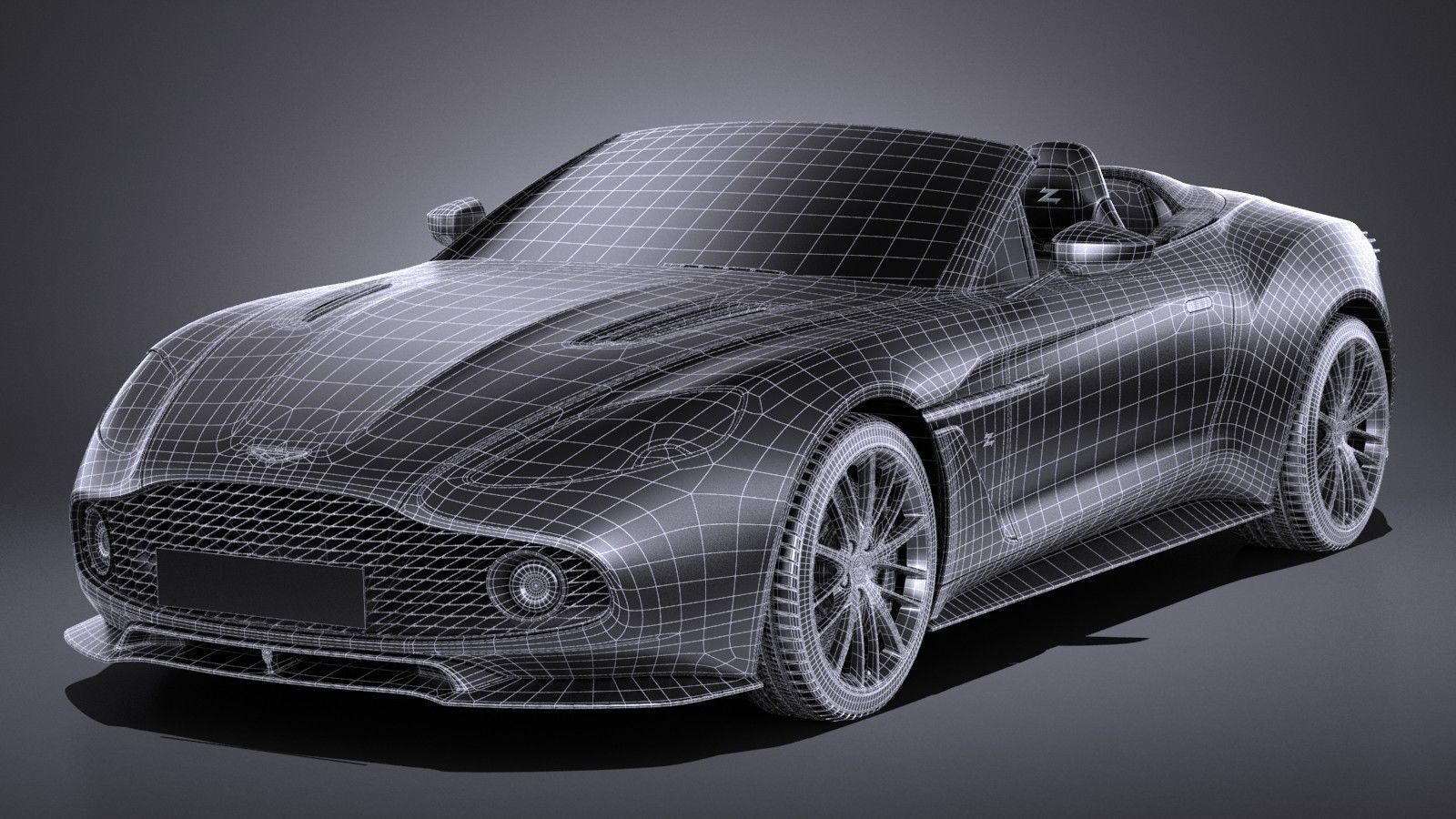 Aston Martin Vanquish Zagato Volante 2017 3D model_17