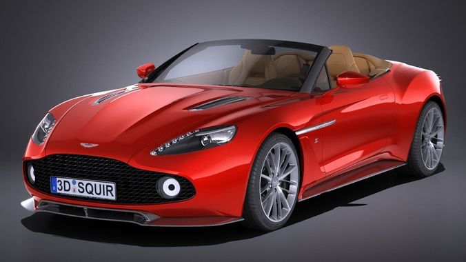 Aston Martin Vanquish Zagato Volante 2017 3D model
