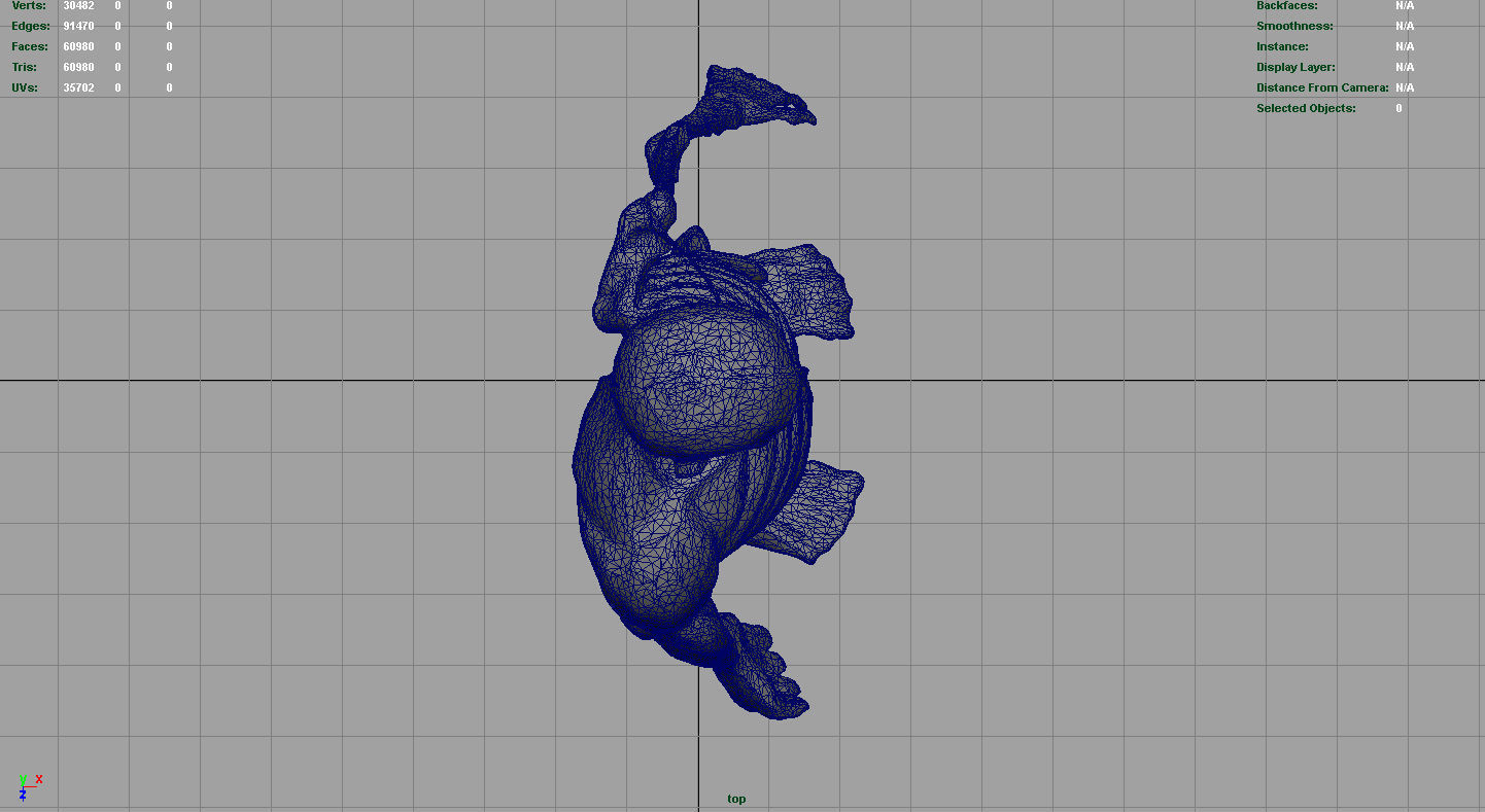 HUMAN BODY ANATOMY MODEL Low-poly 3D model_10