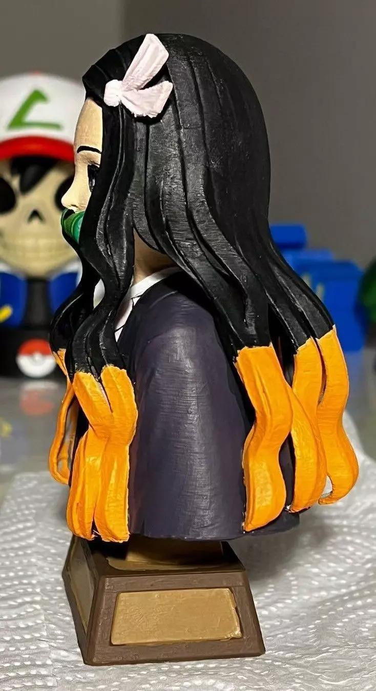 Nezuko Bust 3D print model_8