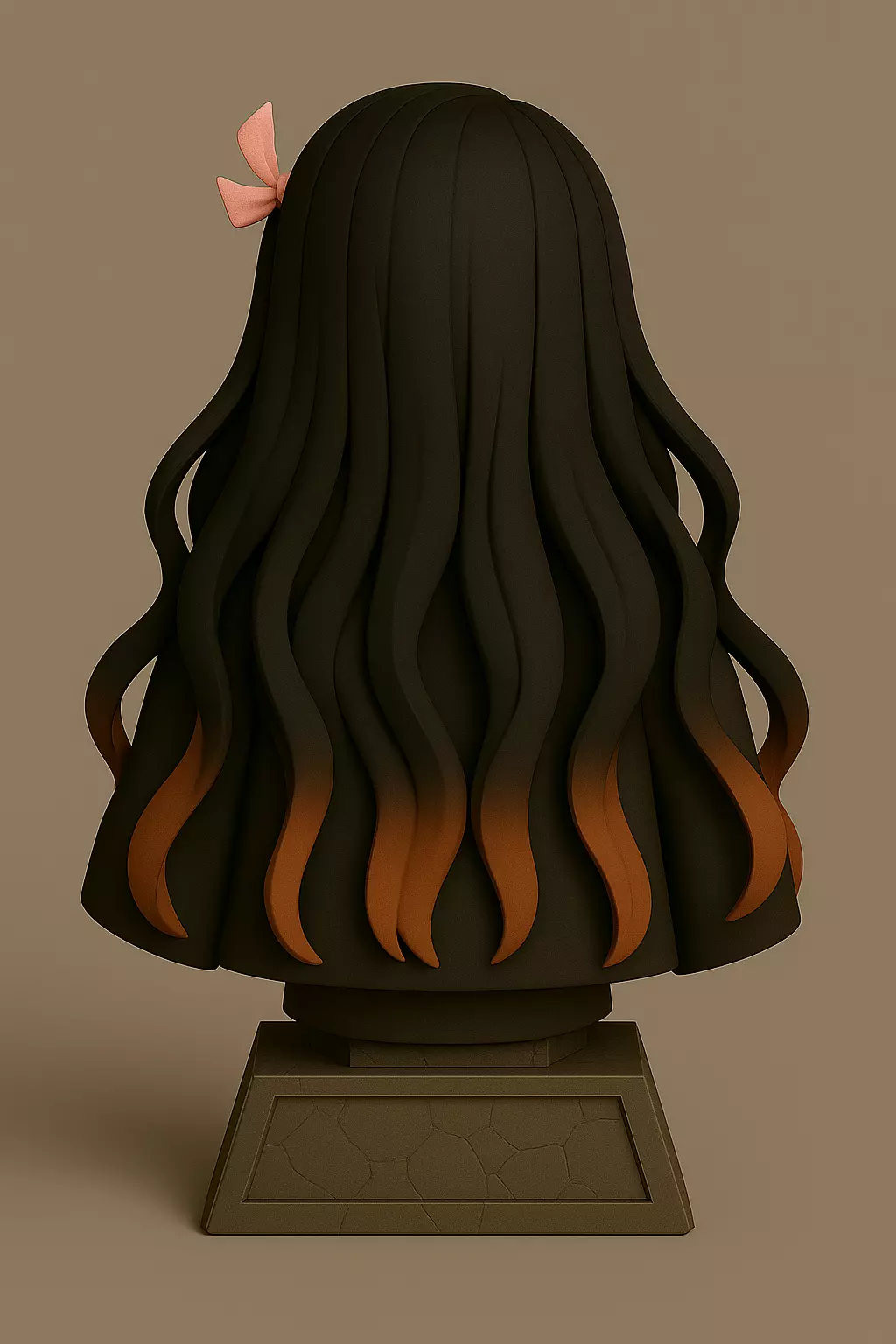 Nezuko Bust 3D print model_1