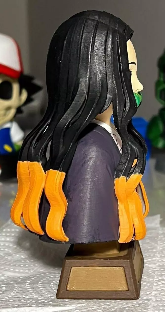 Nezuko Bust 3D print model_9