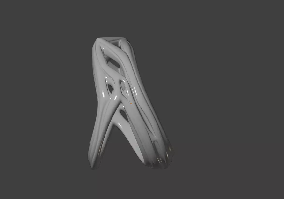 Geometric Hollow Two-Tone Ring 3D print model_8