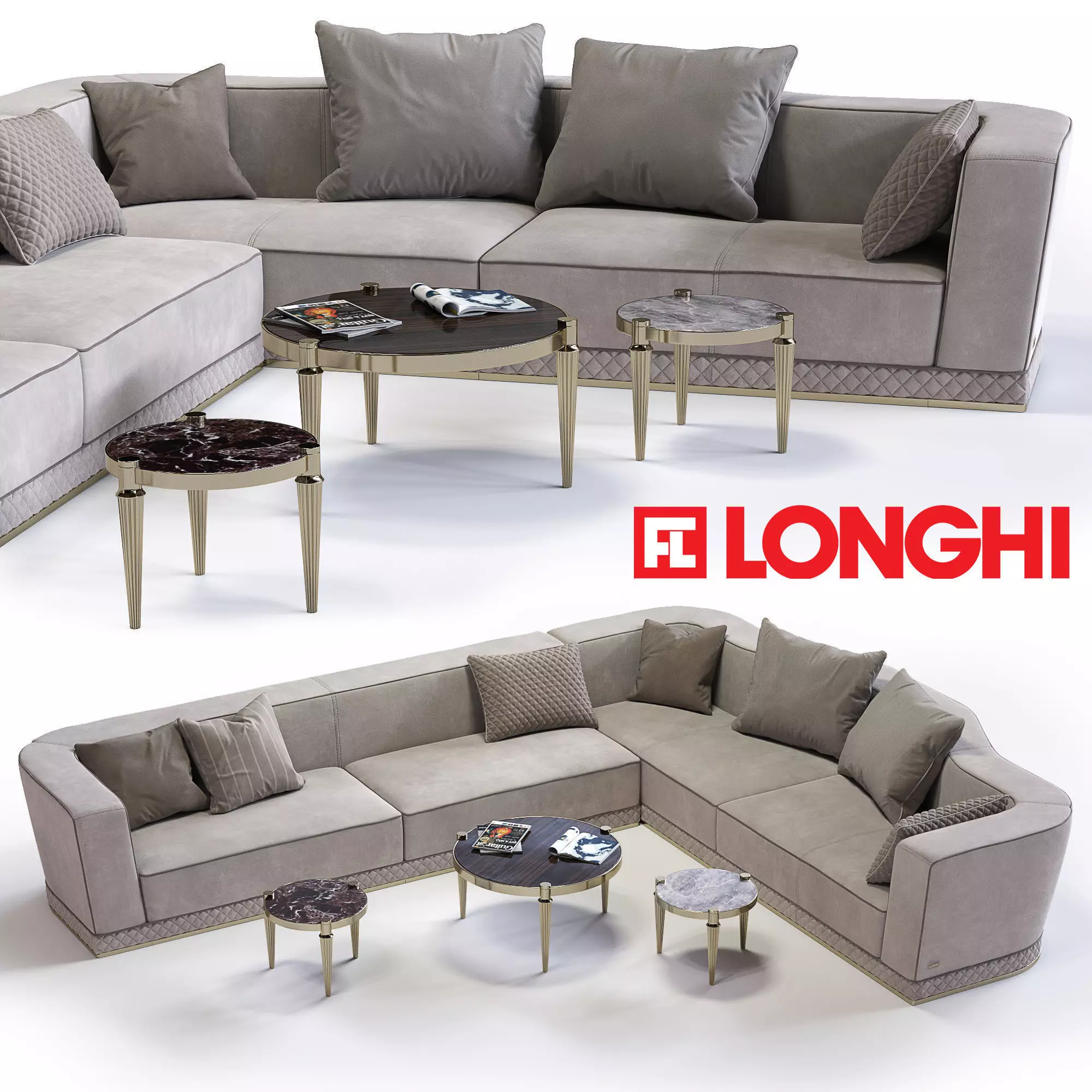 Fratelli Longhi WELLES Corner sofa 3D model