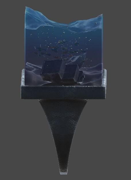 Seabed ring1 Low-poly 3D model_4