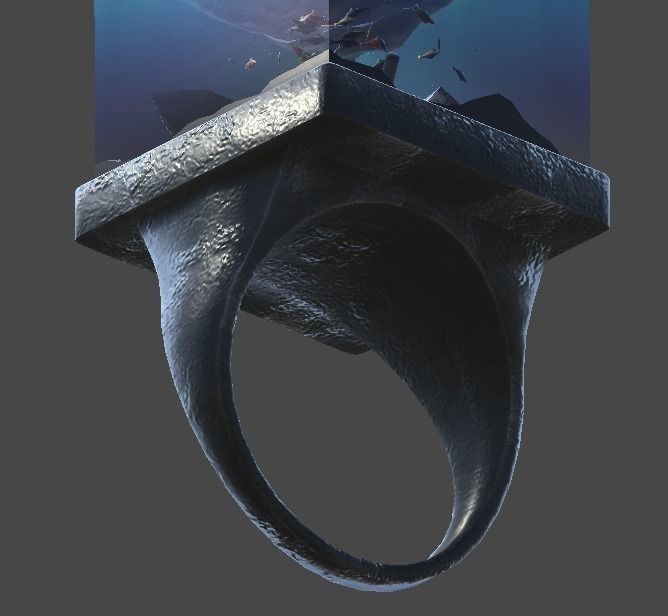 Seabed ring1 Low-poly 3D model_3