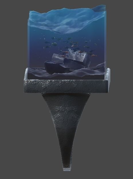 Seabed ring1 Low-poly 3D model_6
