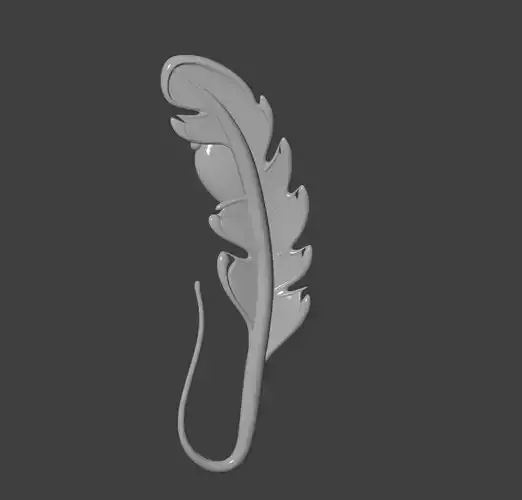 Feather Sapphire Ear Hook