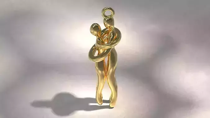 Couple Hugging Pendant