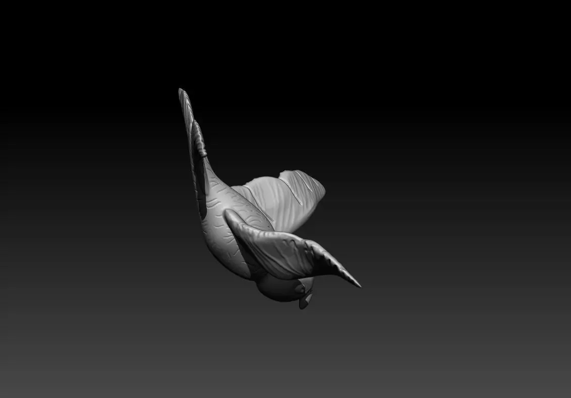 Flying Bird Pendant 3D Printable Model 3D print model_10