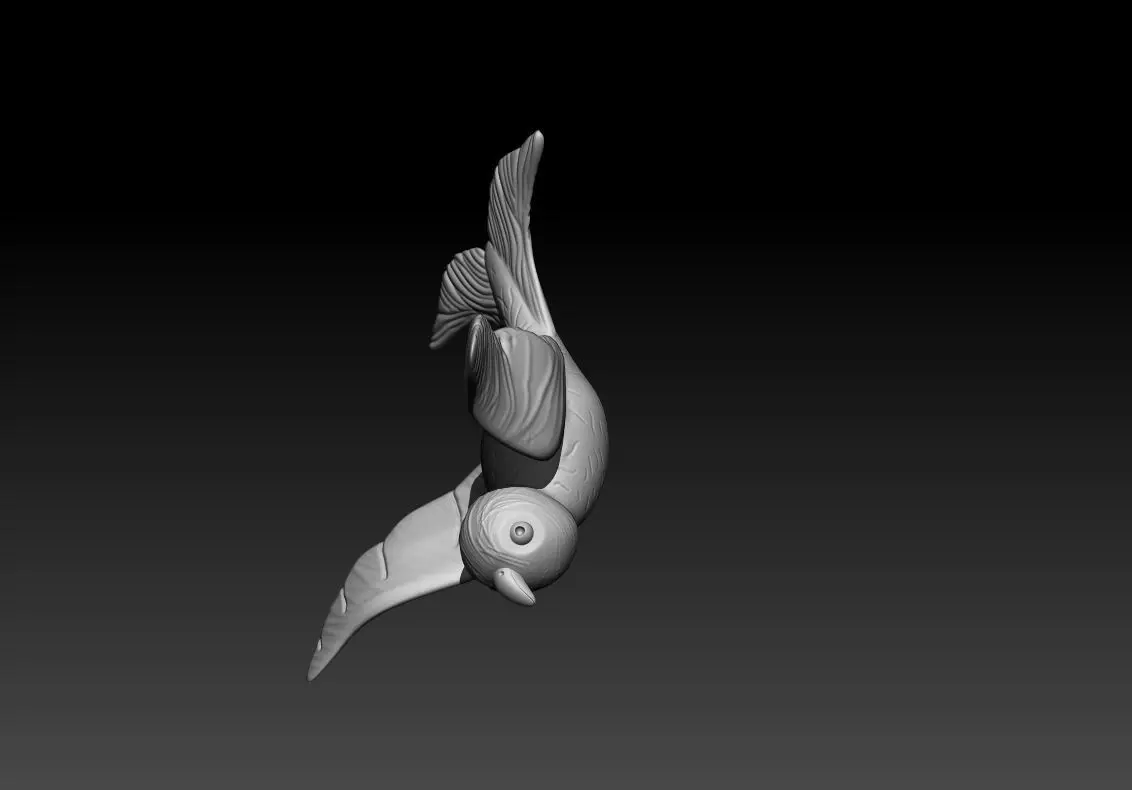 Flying Bird Pendant 3D Printable Model 3D print model_8