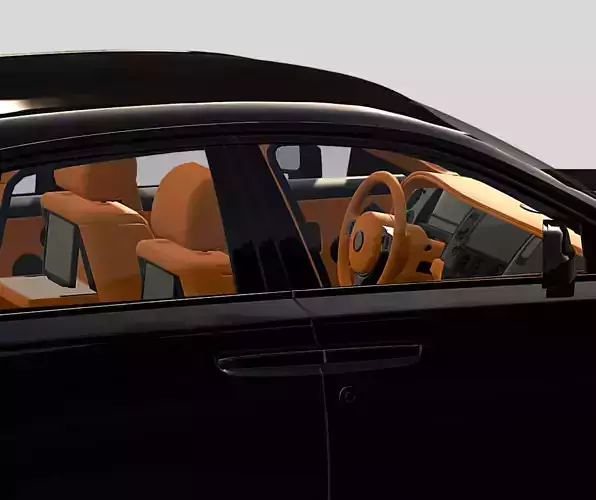 Unbranded High Poly British Luxurycar Game Ready 3D model 4