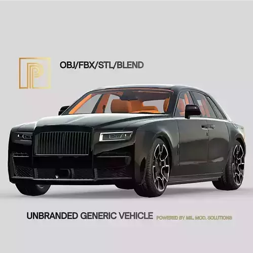 Unbranded High Poly British Luxurycar Game Ready 3D model