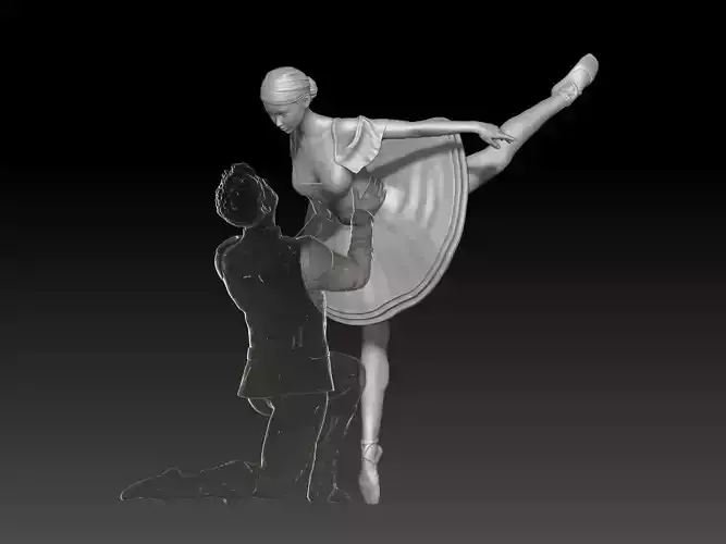Nutcracker Dance Poses girl 1 3D print model Nutcracker Dance Poses girl 1 3D print model